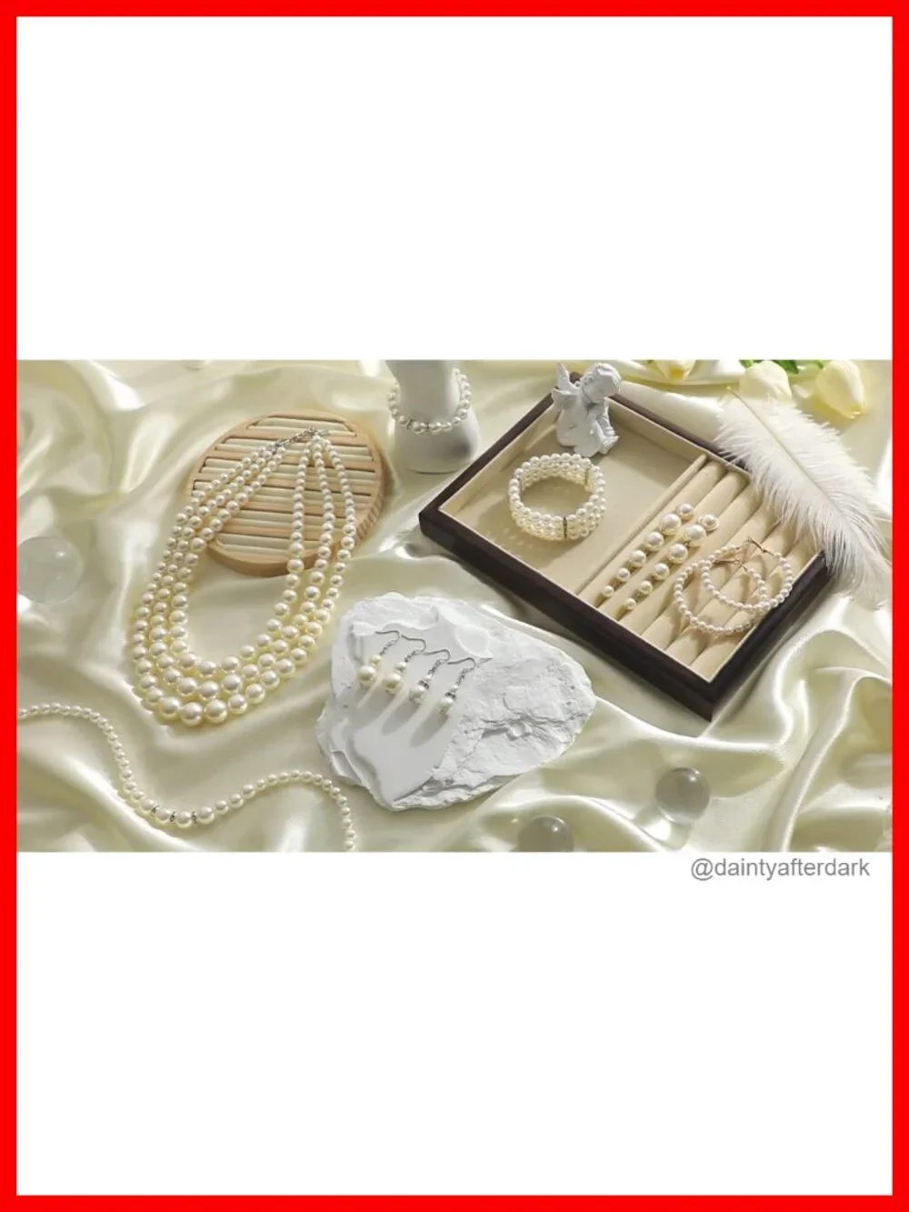 8-Piece Pearl Necklace and Earrings Set for Women Faux Pearl Costume Jewelry Set